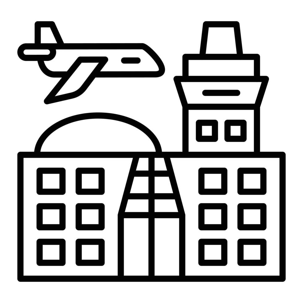 luchthaven pictogramstijl vector