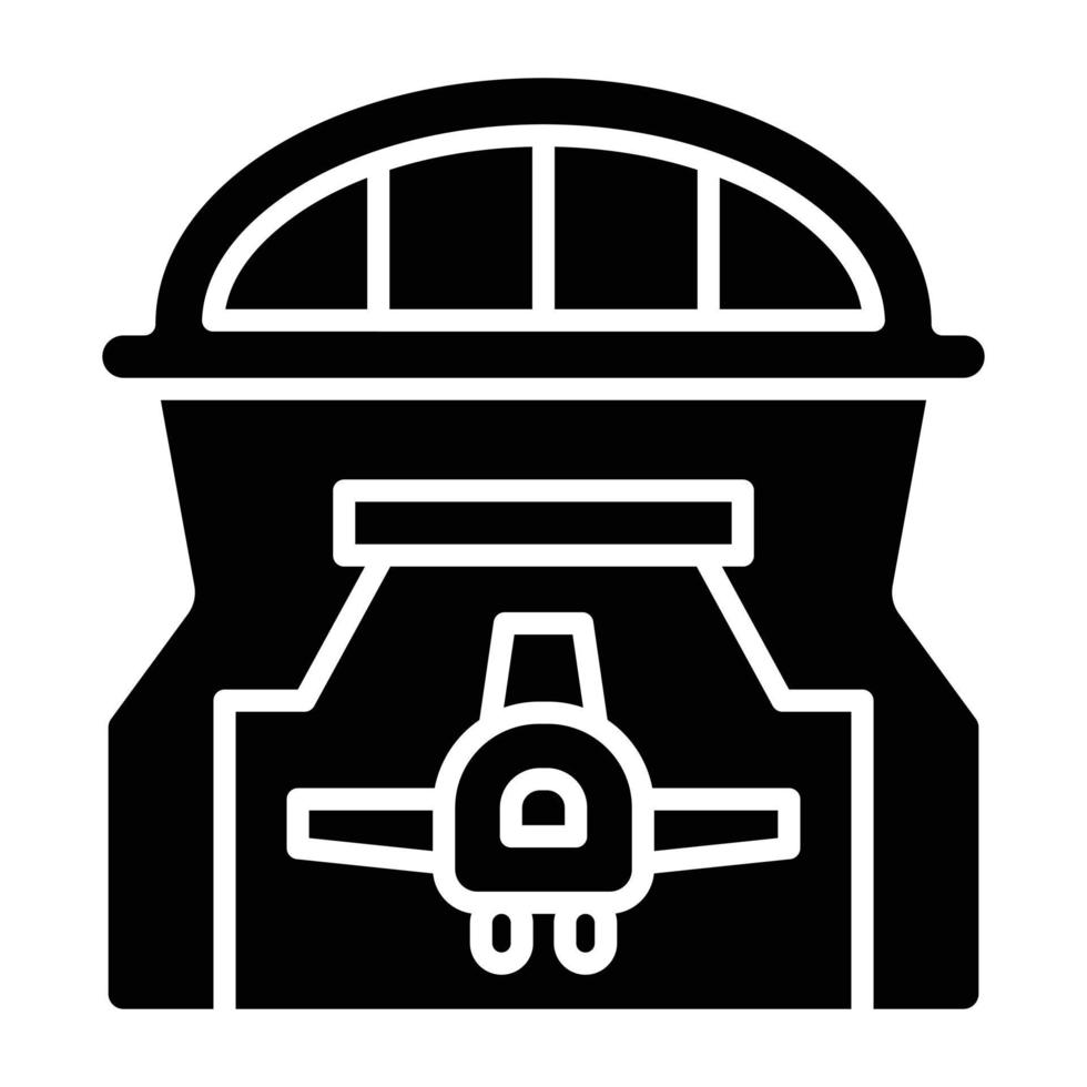 hangar pictogramstijl vector