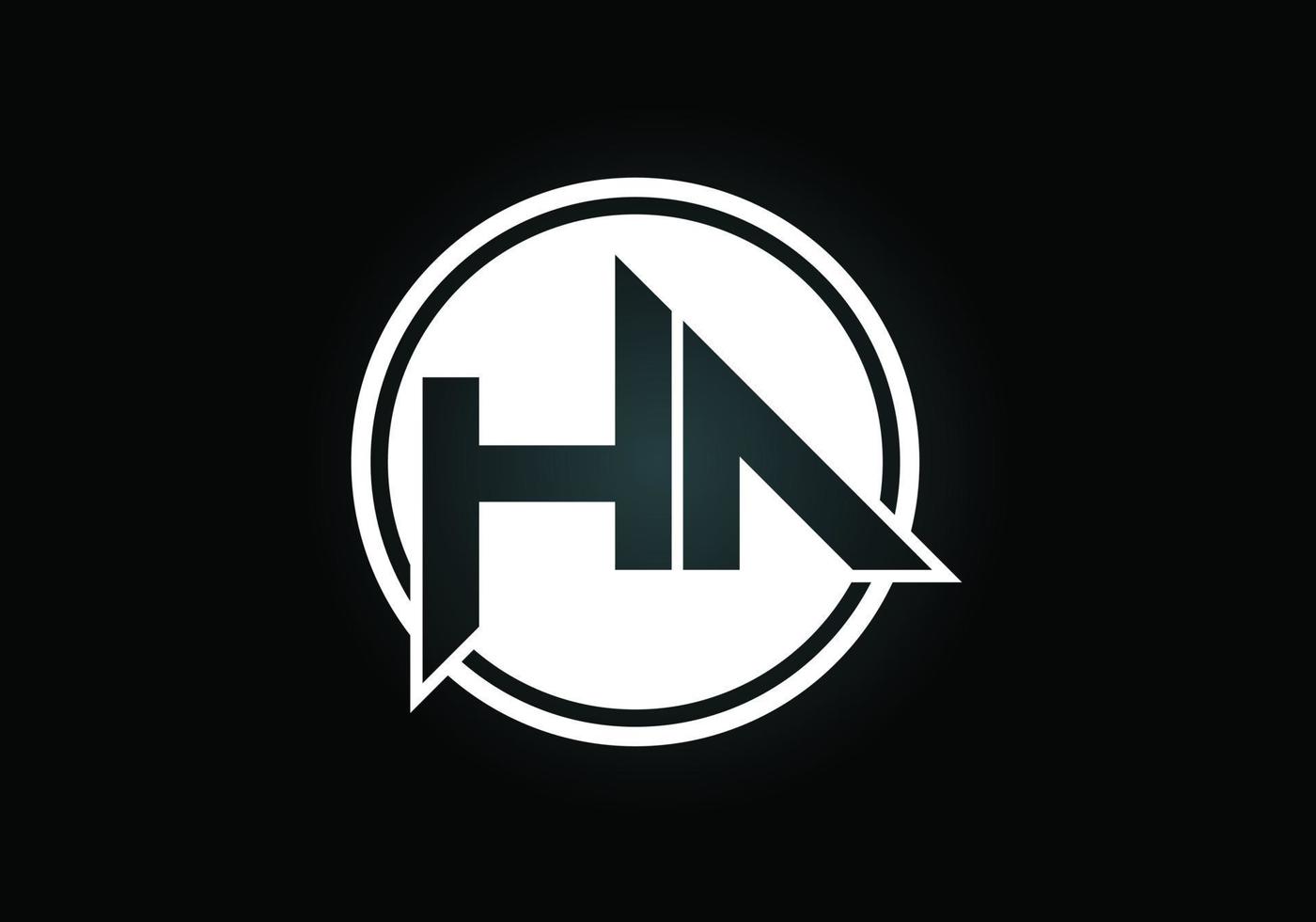 eerste letter ha logo ontwerp vector. grafisch alfabetsymbool voor bedrijfsidentiteit vector