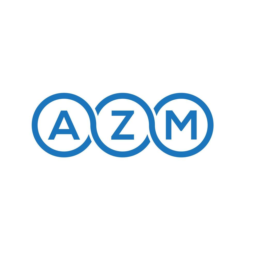 AZM brief logo ontwerp op witte achtergrond. azm creatieve initialen brief logo concept. azm brief ontwerp. vector