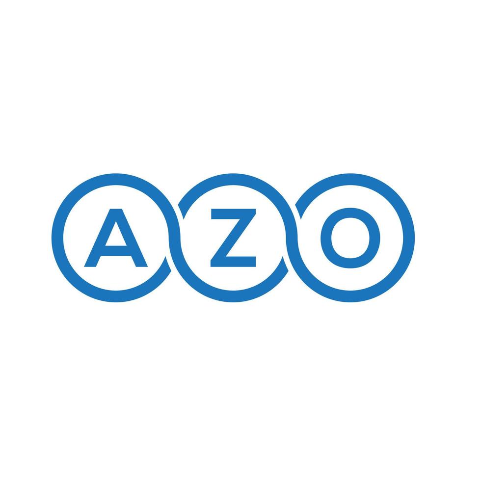 azo brief logo ontwerp op witte achtergrond. azo creatieve initialen brief logo concept. azo-letterontwerp. vector