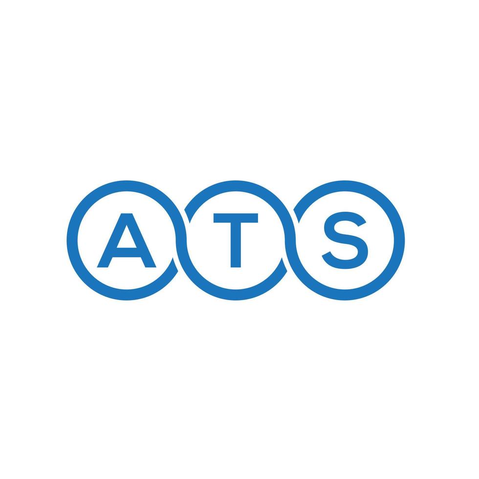 ats creatieve initialen brief logo concept. ats brief design.ats brief logo ontwerp op witte achtergrond. ats creatieve initialen brief logo concept. ats brief ontwerp. vector