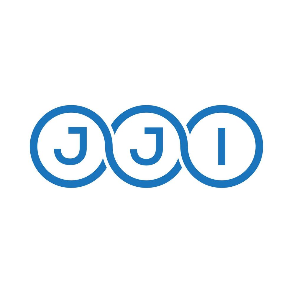 jji brief logo ontwerp op witte achtergrond. jji creatieve initialen brief logo concept. jji-briefontwerp. vector