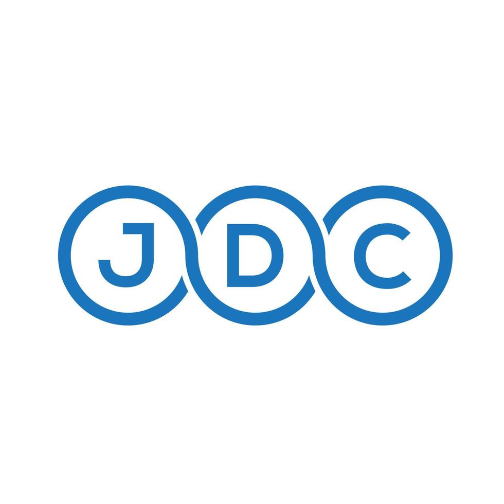 jdc brief logo ontwerp op witte achtergrond. jdc creatieve initialen brief logo concept. jdc brief ontwerp. vector