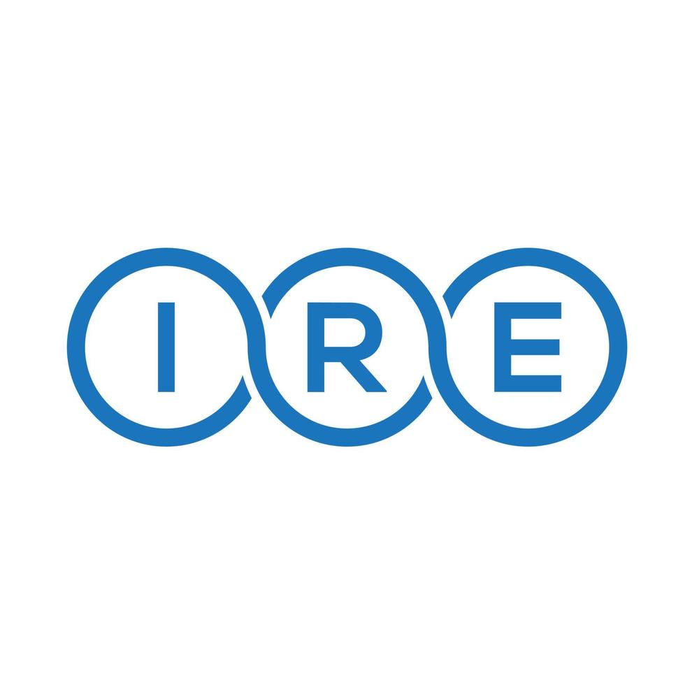 ire brief logo ontwerp op witte achtergrond. ire creatieve initialen brief logo concept. ire brief ontwerp. vector