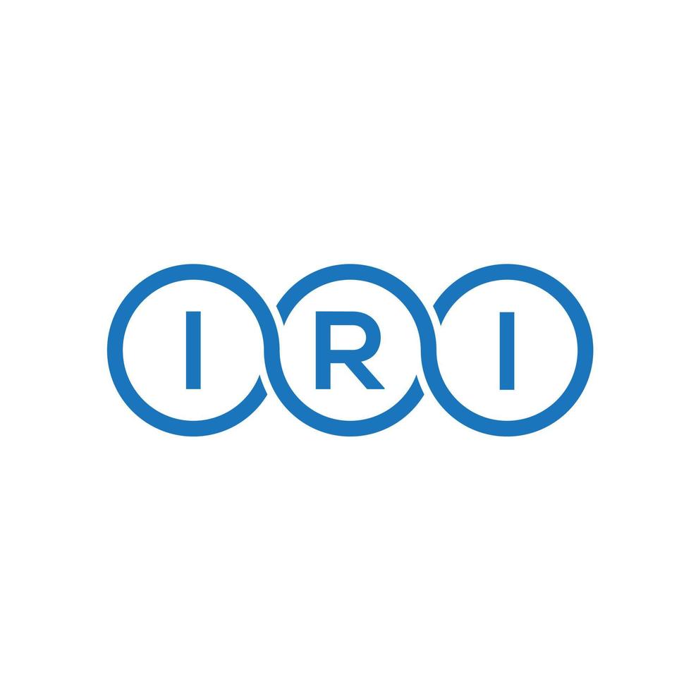 iri brief logo ontwerp op witte achtergrond. iri creatieve initialen brief logo concept. iri brief ontwerp. vector