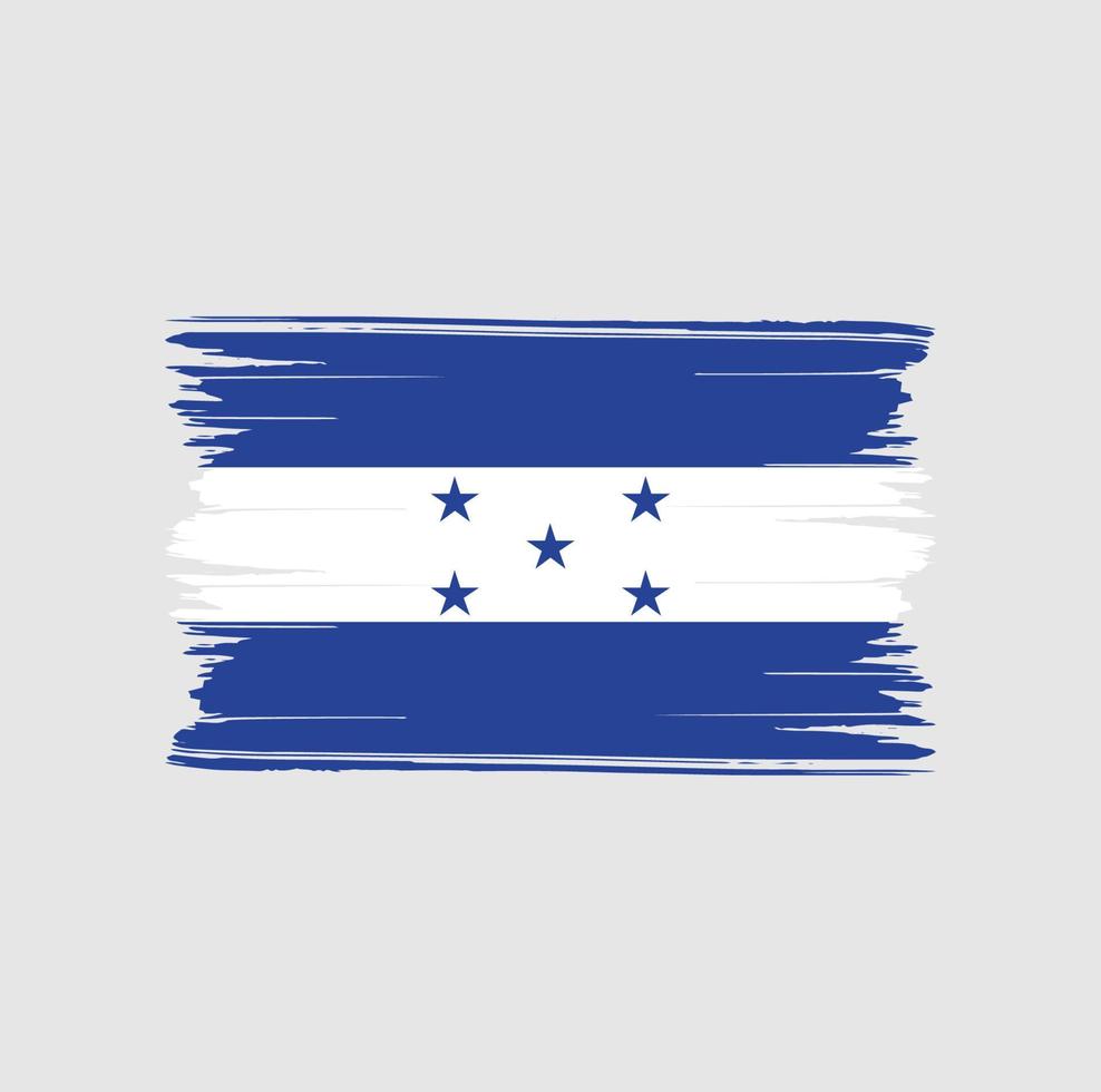 Honduras vlag penseelstreken. nationale vlag vector