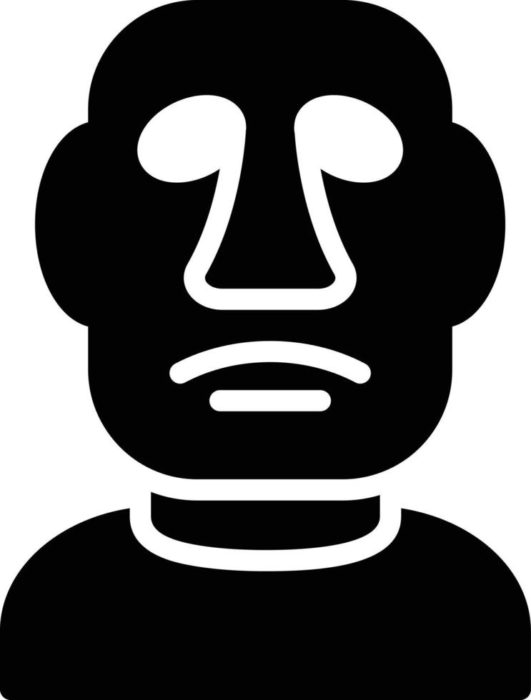 moai vectorillustratie op een background.premium kwaliteit symbolen.vector iconen voor concept en grafisch ontwerp. vector