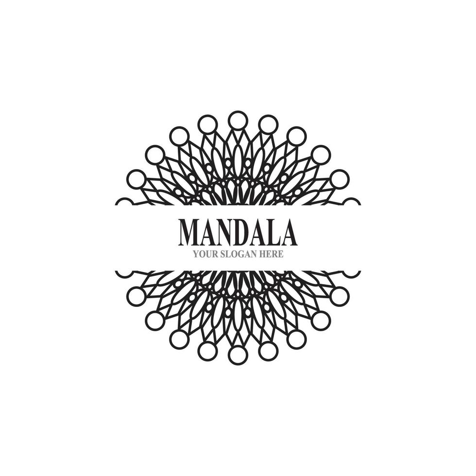 mandala logo ontwerp vectorillustratie vector