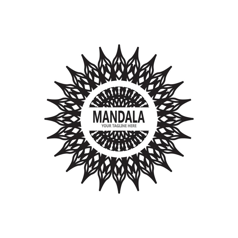 mandala logo ontwerp vectorillustratie vector