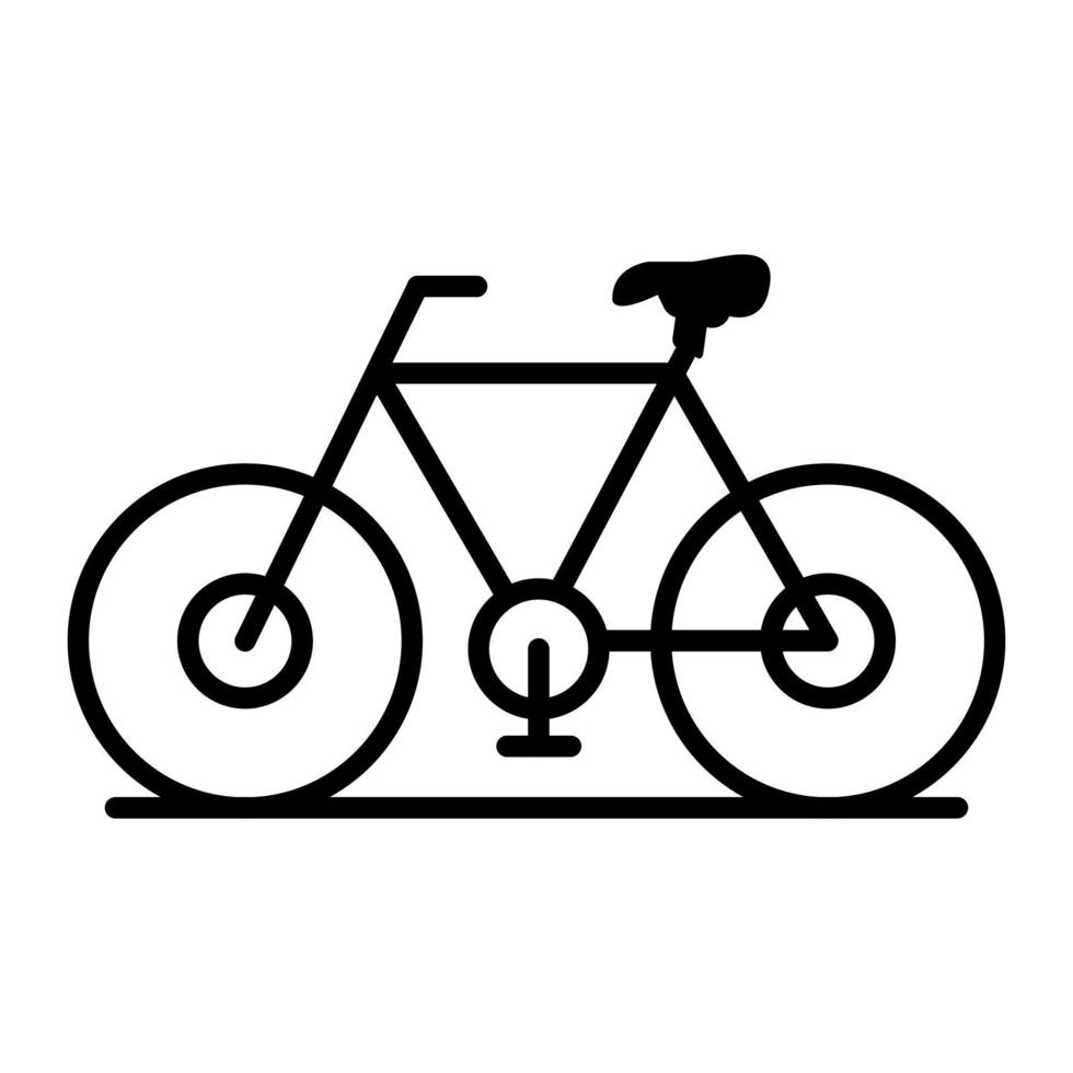fiets glyph icoon vector