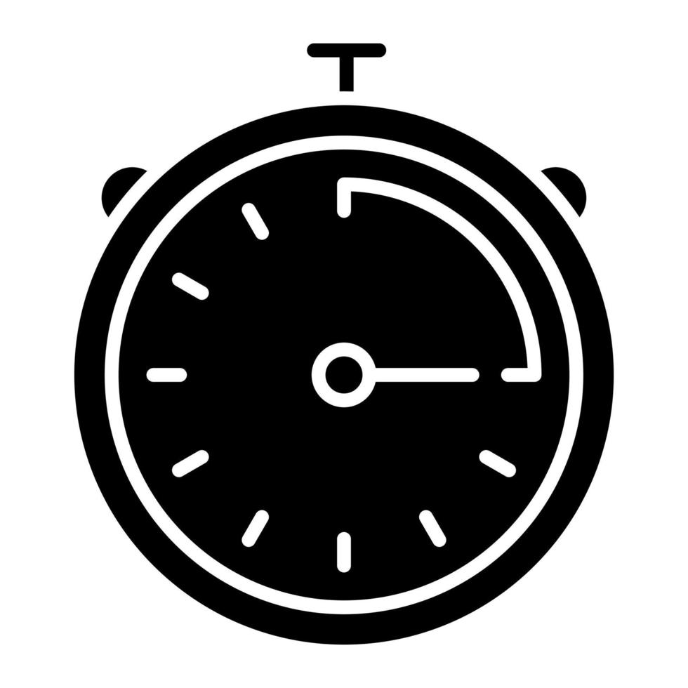 chronometer glyph-pictogram vector