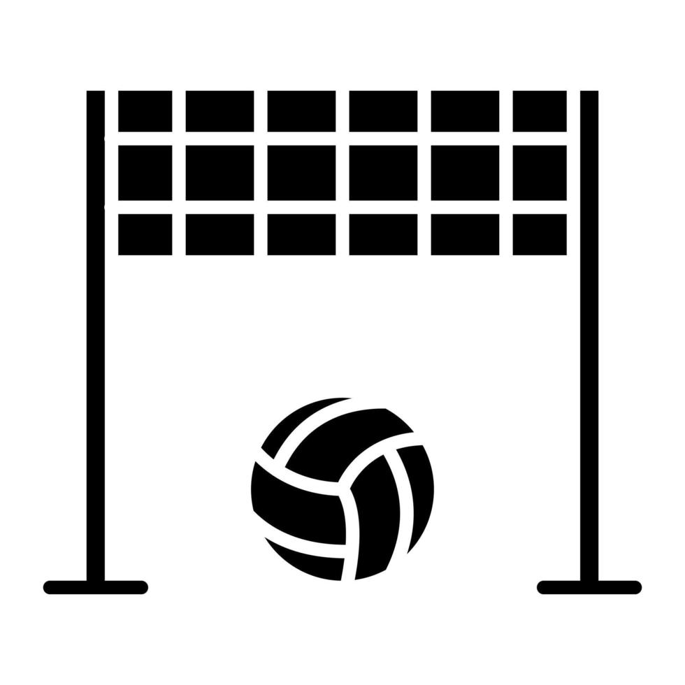 volleybal net glyph icon vector