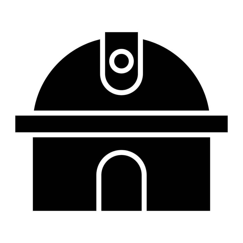 observatorium glyph icoon vector