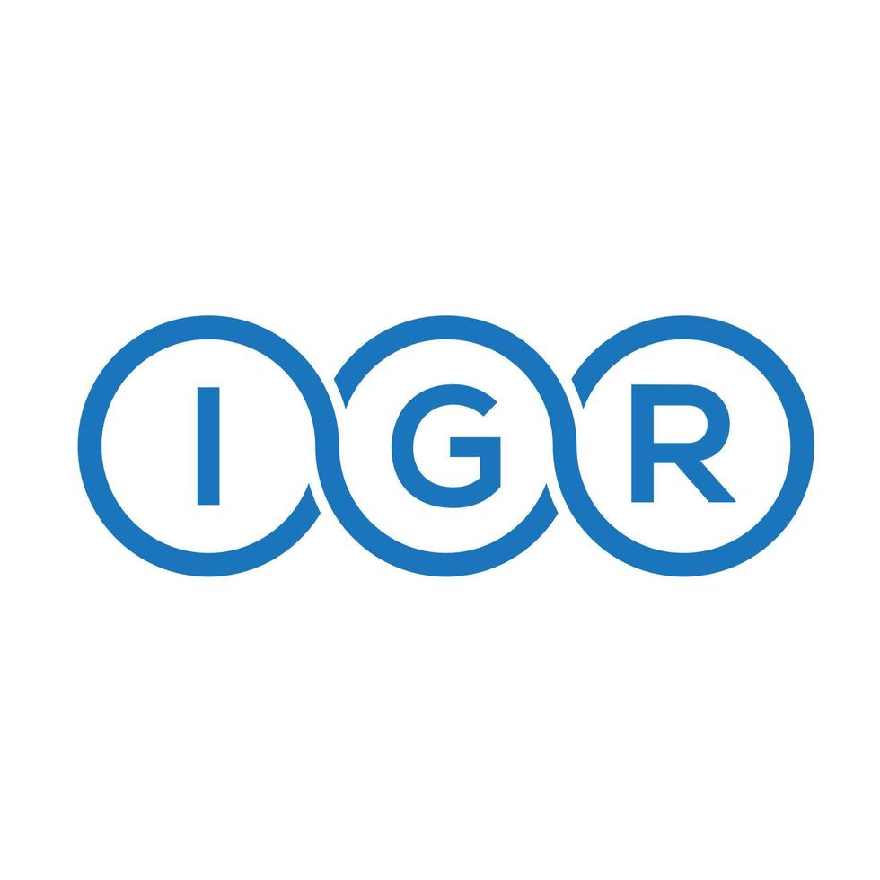 igr brief logo ontwerp op witte achtergrond. igr creatieve initialen brief logo concept. igr brief ontwerp. vector