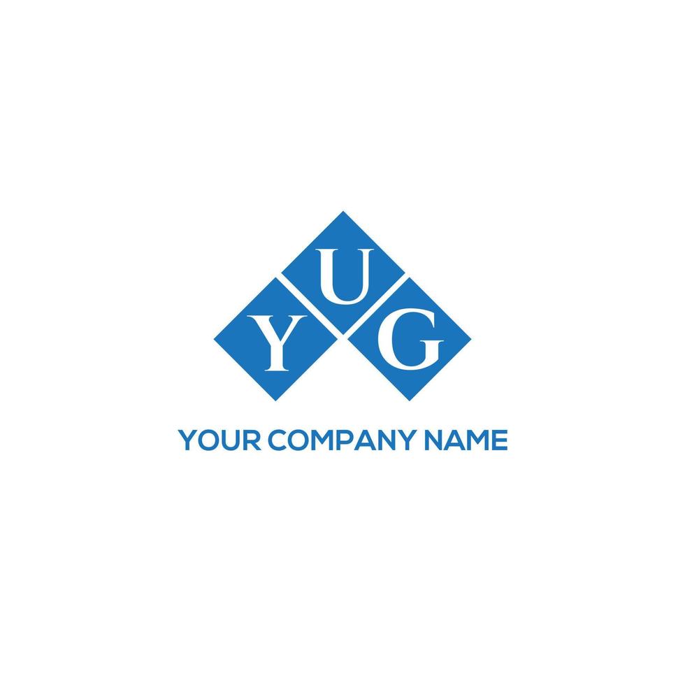 yug brief logo ontwerp op witte achtergrond. yug creatieve initialen brief logo concept. yug brief ontwerp. vector