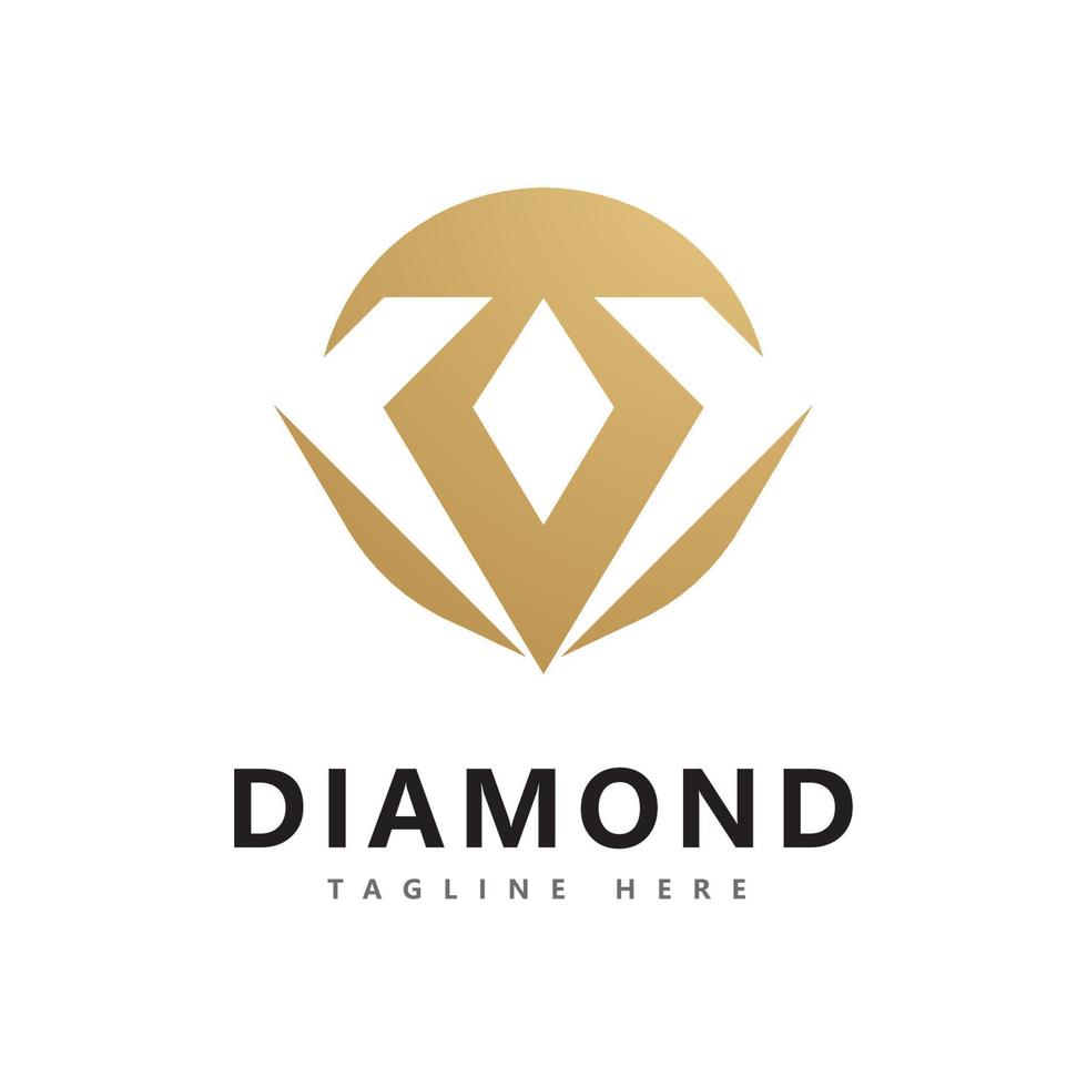 diamant logo vector ontwerpsjabloon