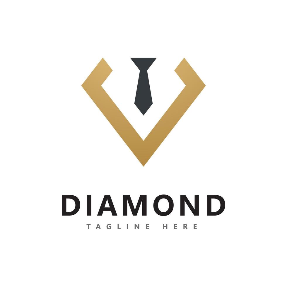 diamant logo vector ontwerpsjabloon