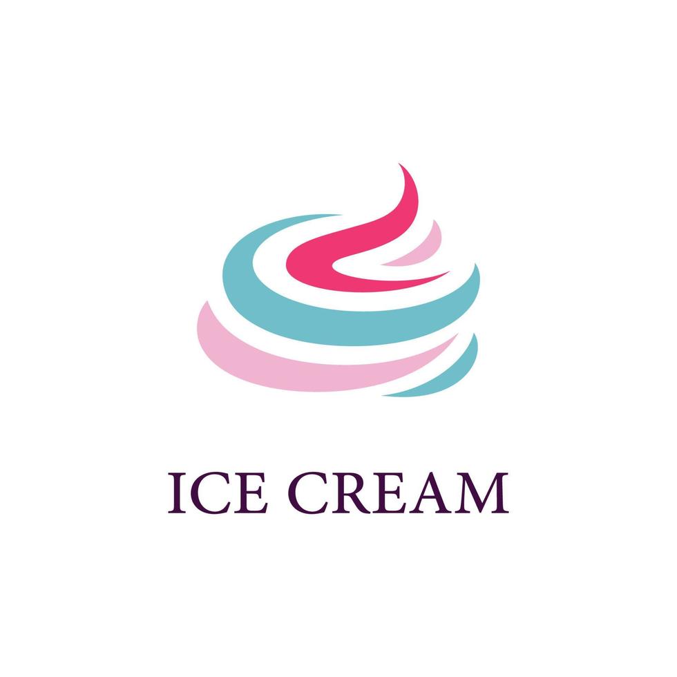ijs logo vector bevroren ijs cupcake
