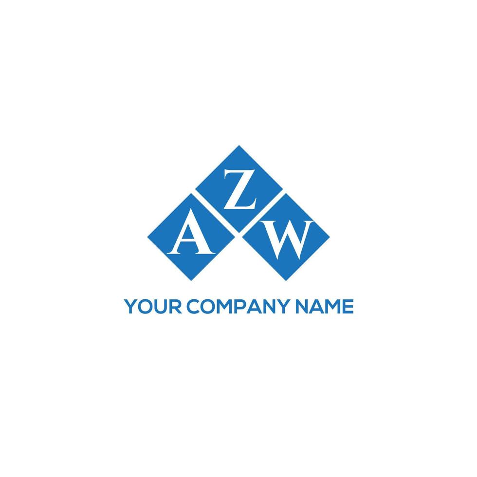 zaw brief logo ontwerp op witte achtergrond. zag creatieve initialen brief logo concept. zaw brief ontwerp. vector