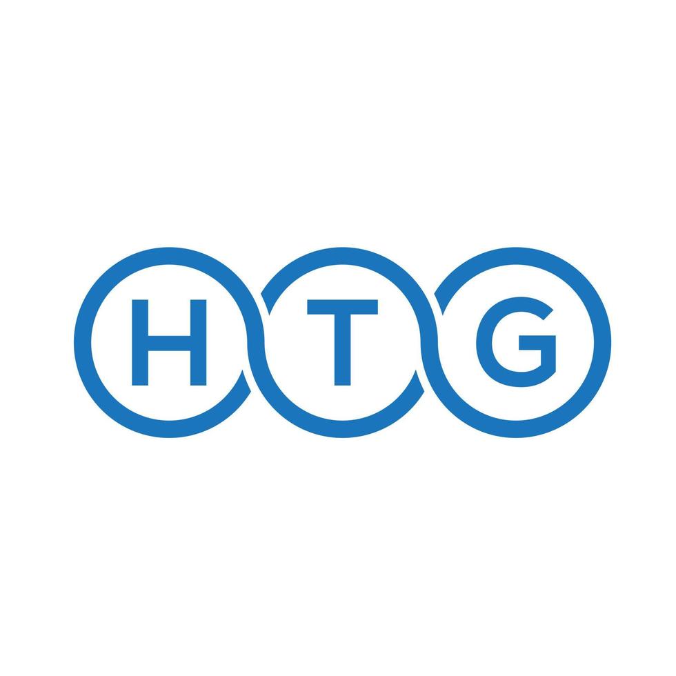 htg brief logo ontwerp op witte achtergrond. htg creatieve initialen brief logo concept. htg-briefontwerp. vector