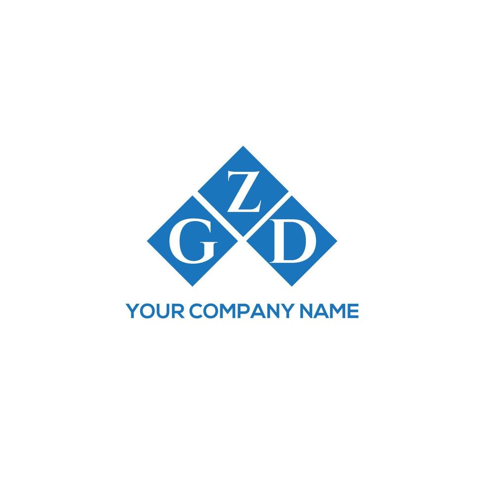 gzd brief logo ontwerp op witte achtergrond. gzd creatieve initialen brief logo concept. gzd-briefontwerp. vector