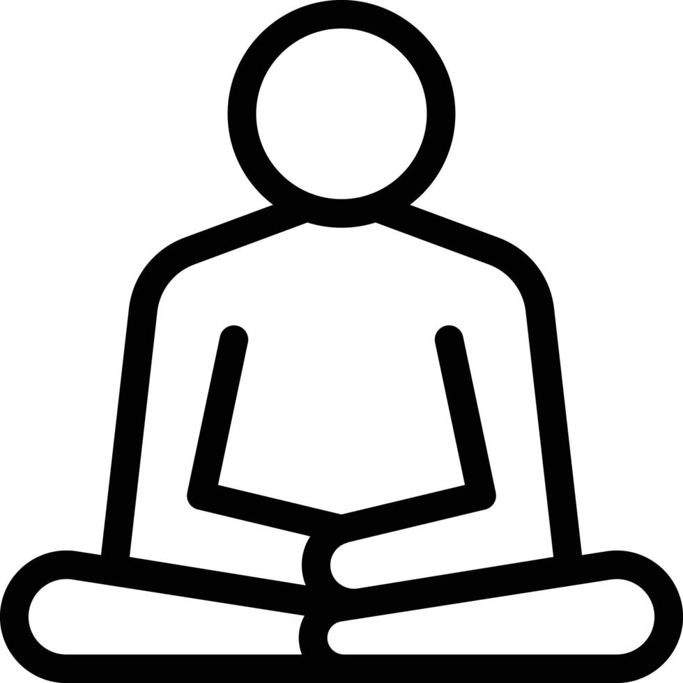 meditatie vectorillustratie op een background.premium kwaliteit symbolen.vector iconen voor concept en grafisch ontwerp. vector