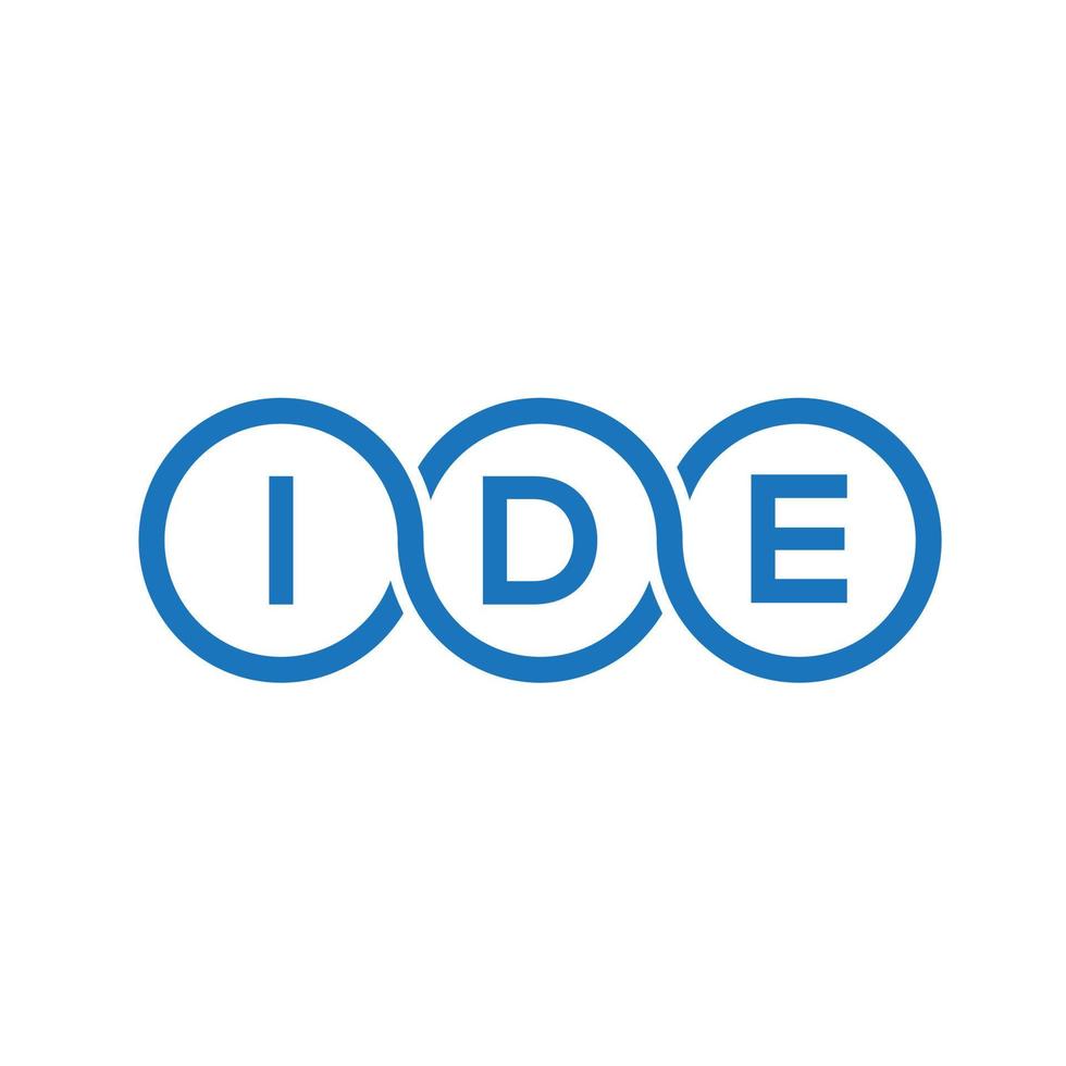 ide brief logo ontwerp op witte achtergrond. ide creatieve initialen brief logo concept. ide brief ontwerp. vector