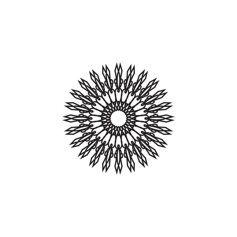 mandala logo ontwerp vectorillustratie vector