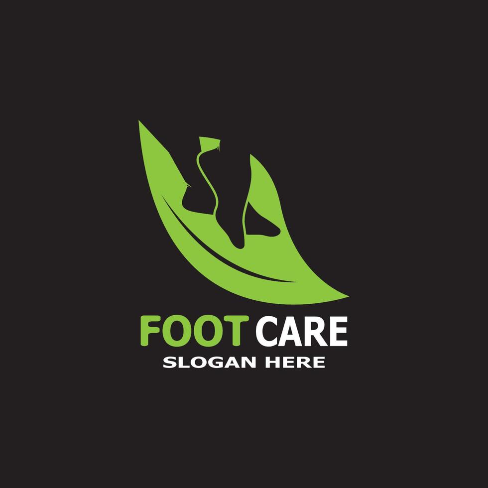 voetverzorging gezondheid logo vectorillustratie vector
