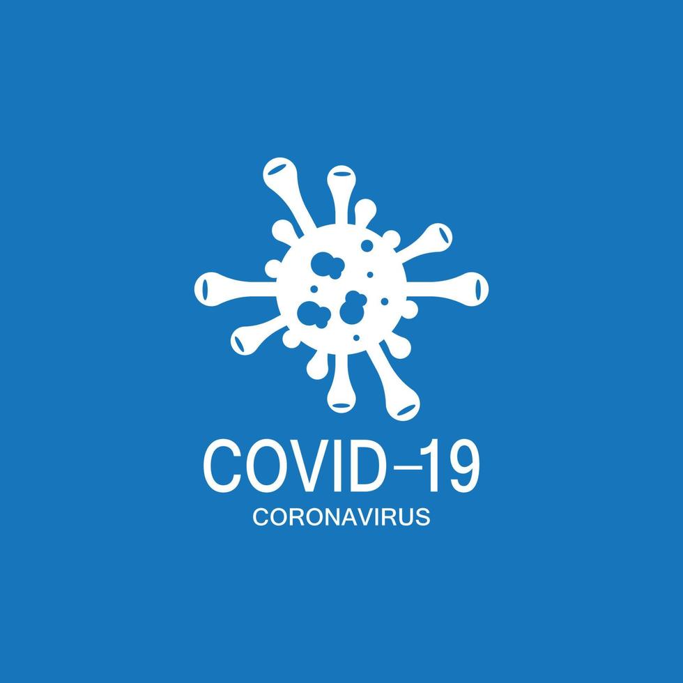 covid-19 bescherming logo vectorillustratie vector