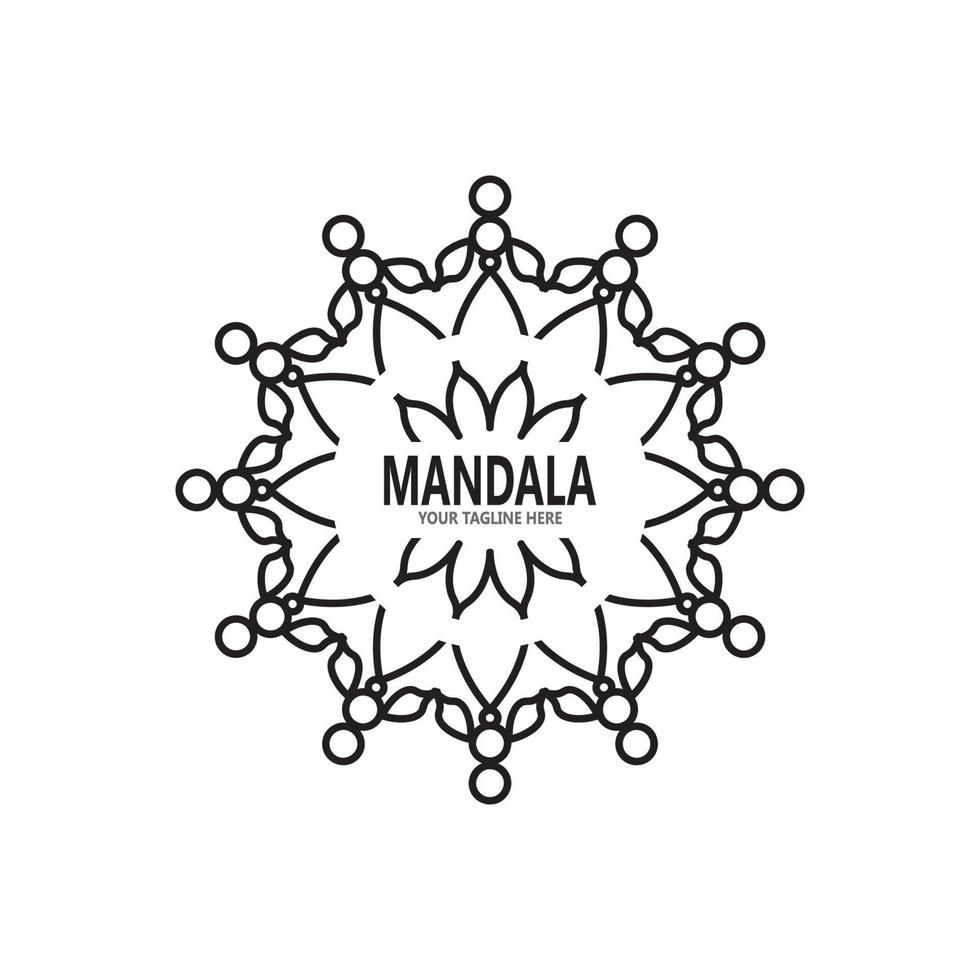 mandala logo ontwerp vectorillustratie vector