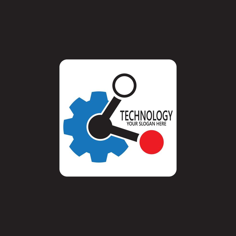 technologie logo ontwerp vector sjabloon