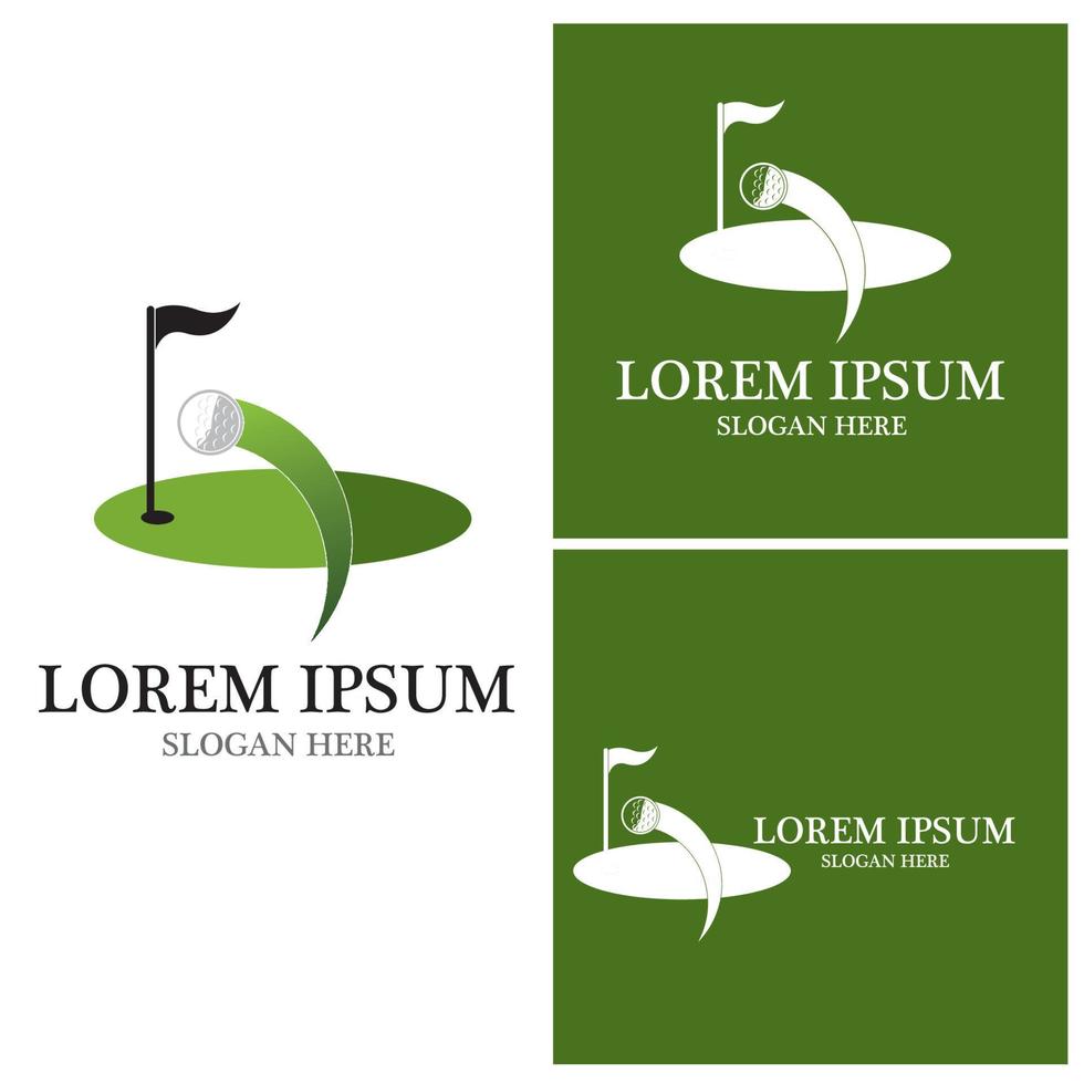 golf pictogram en symbool vector sjabloon