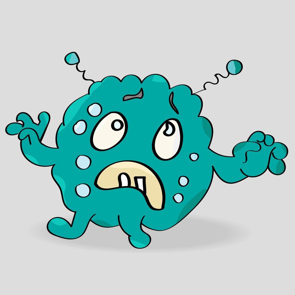 grappig tekenfilmmonster vector