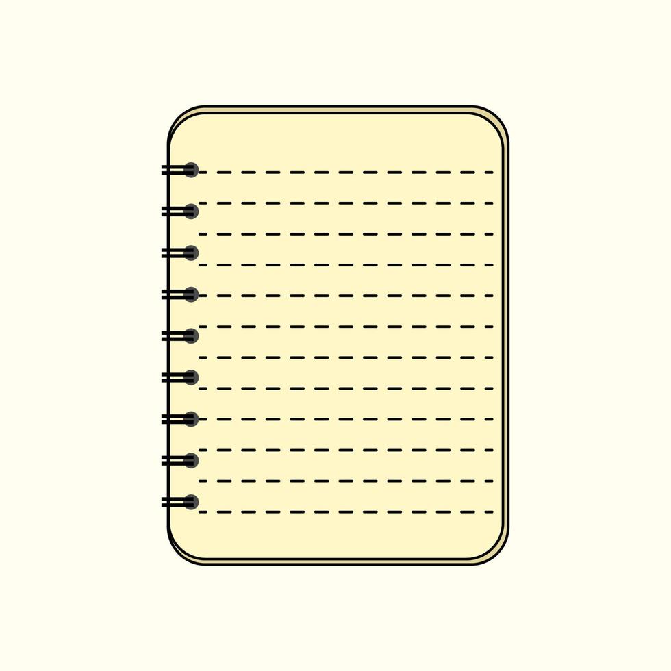 leeg spiraalvormig notitieboekje dat op grijze achtergrond wordt geïsoleerd vector