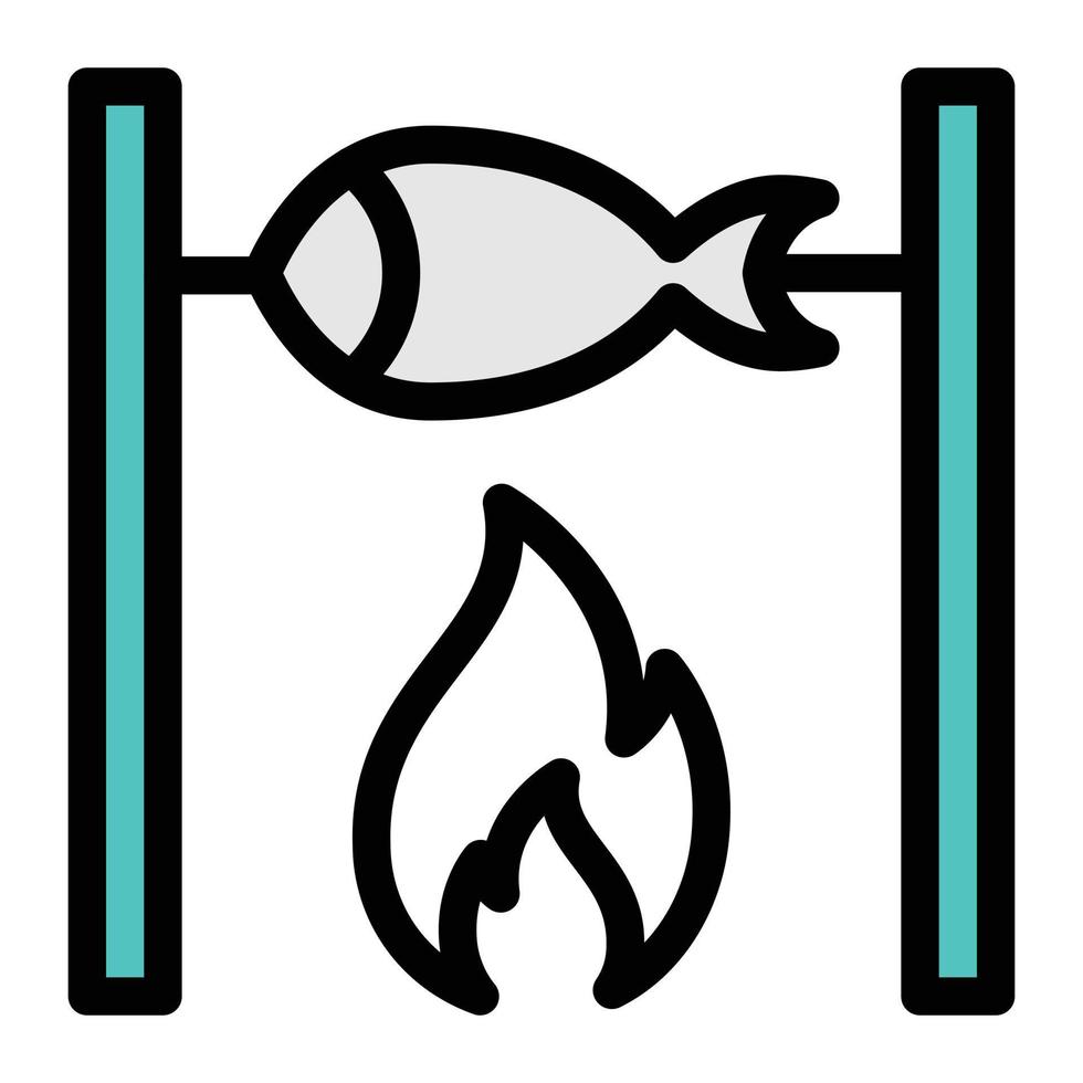 vis koken vectorillustratie op een background.premium kwaliteit symbolen.vector iconen voor concept en grafisch ontwerp. vector