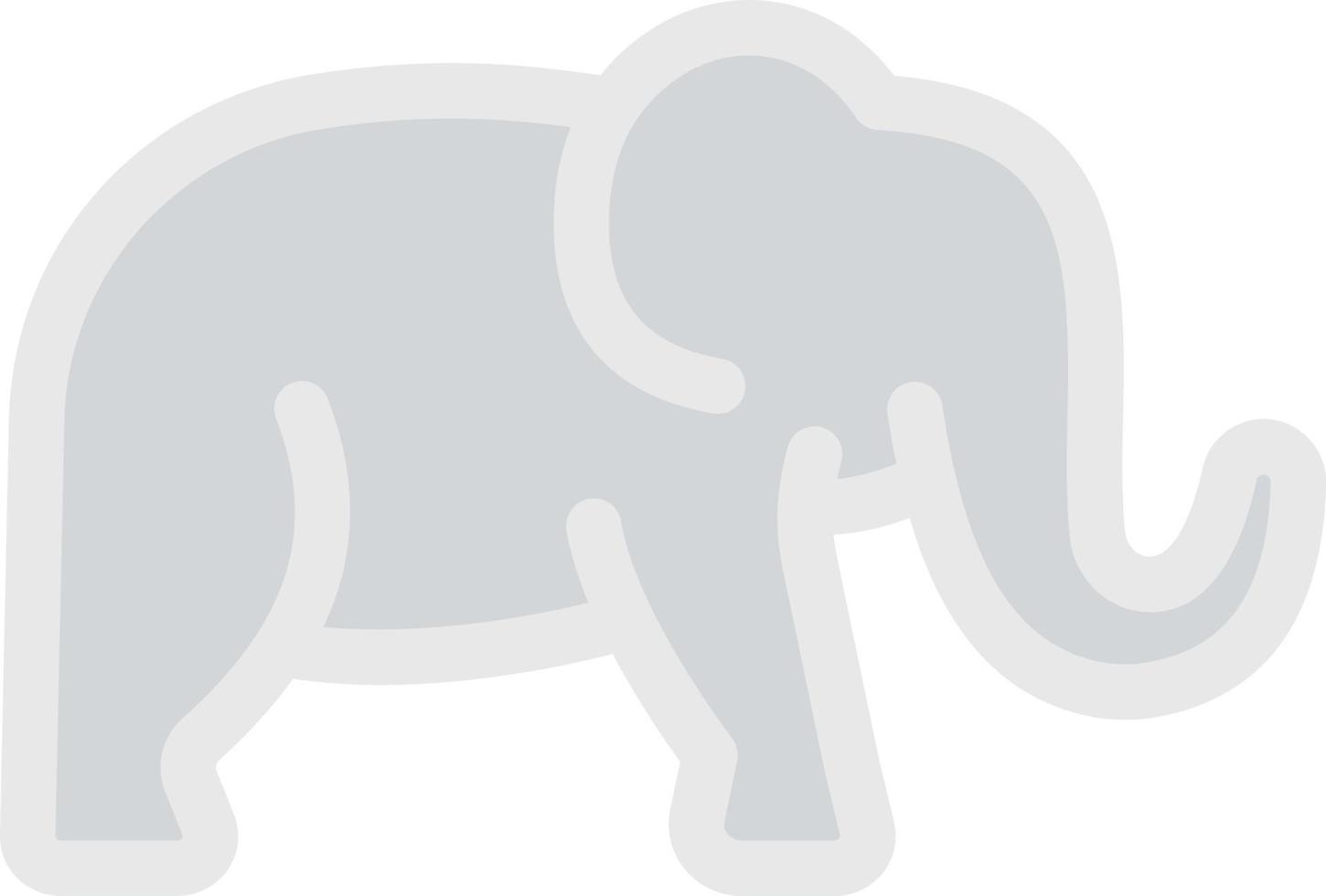 olifant vectorillustratie op een background.premium kwaliteit symbolen.vector pictogrammen voor concept en grafisch ontwerp. vector