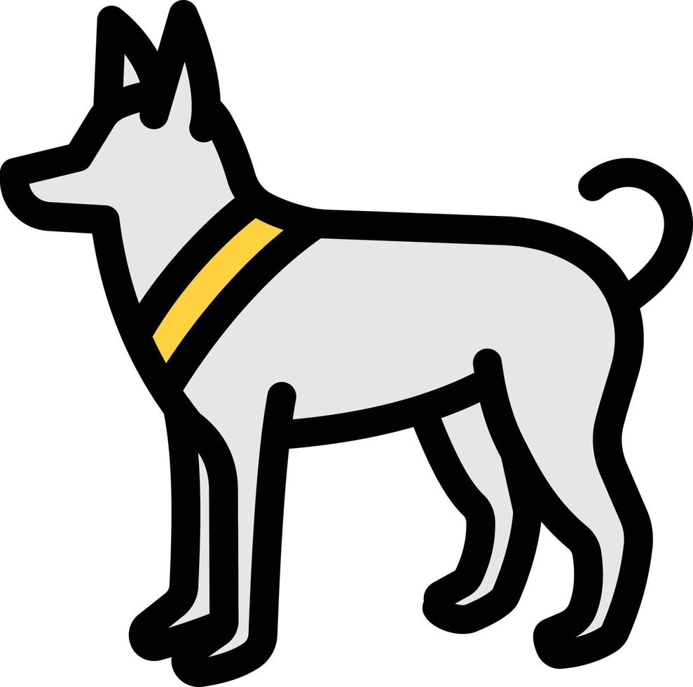 hond vectorillustratie op een background.premium kwaliteitssymbolen. vector iconen voor concept en grafisch ontwerp.