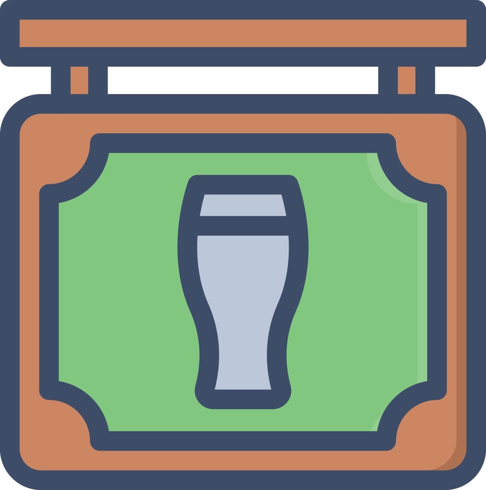 bier bord vectorillustratie op een background.premium kwaliteit symbolen.vector iconen voor concept en grafisch ontwerp. vector