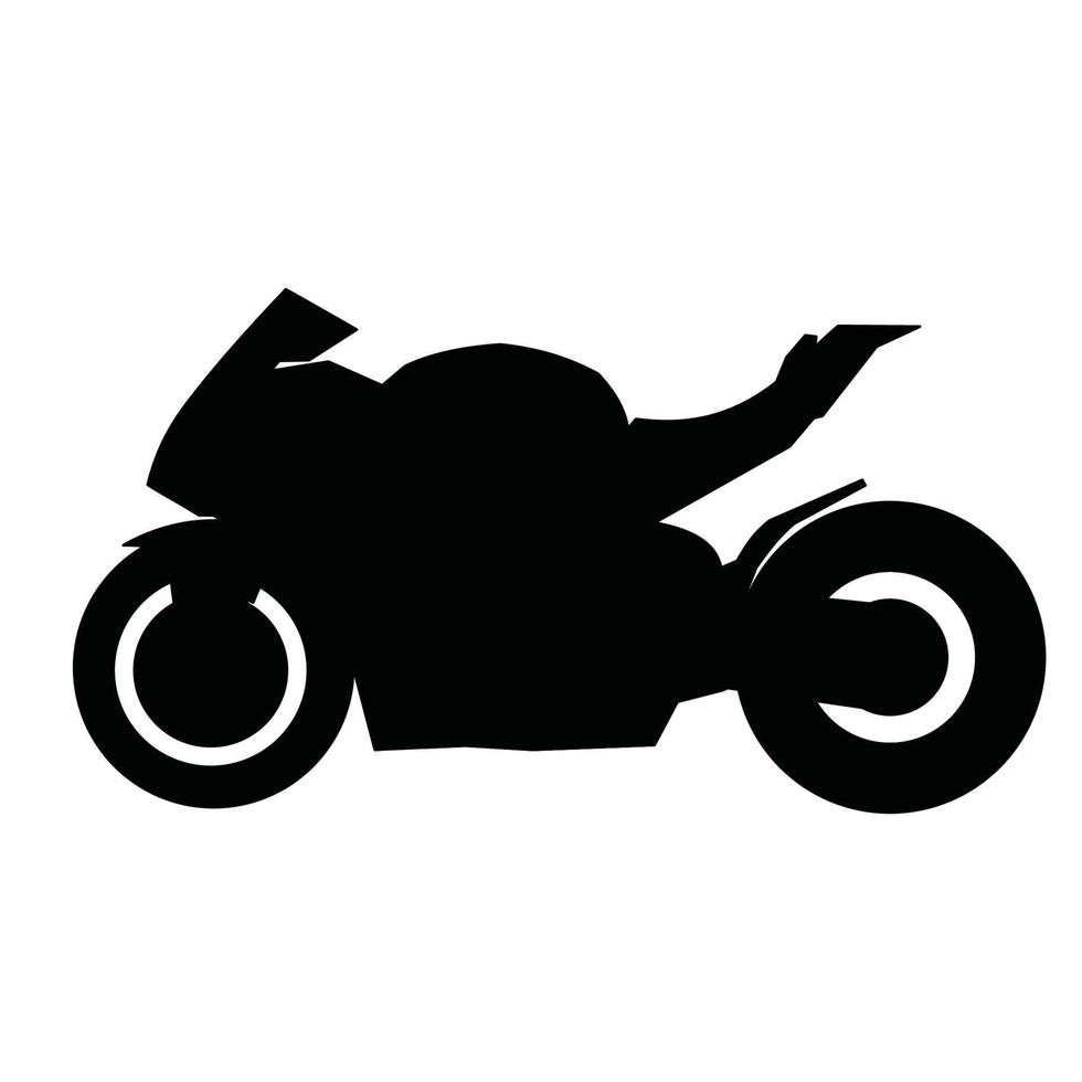 motorrace silhouet vector