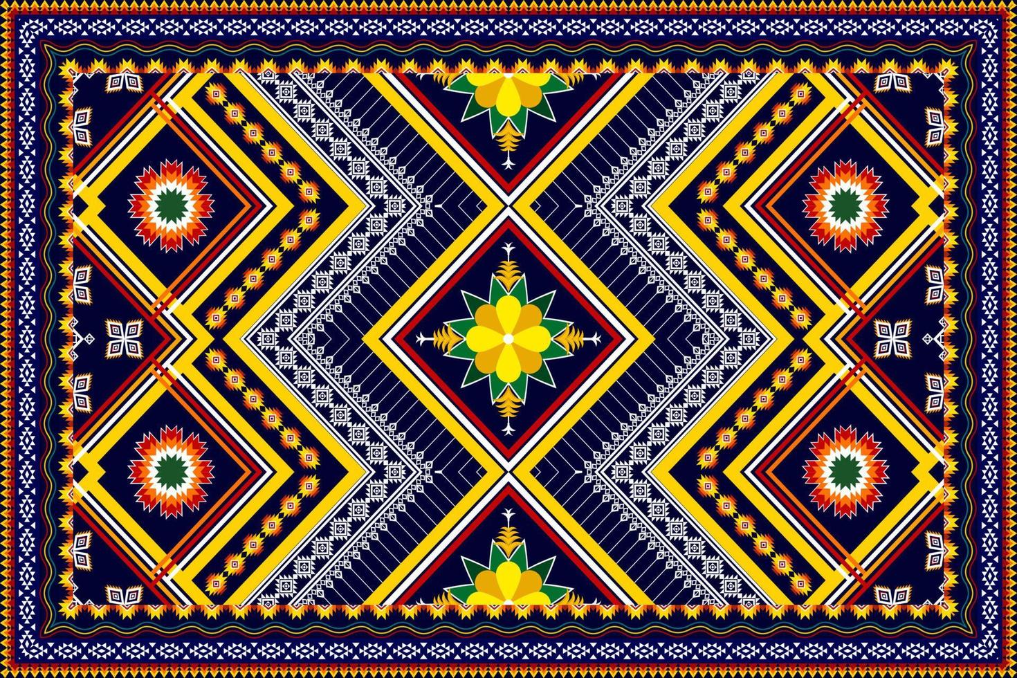 abstract geometrisch etnisch patroonontwerp. Azteekse stof tapijt mandala ornament etnische chevron textiel decoratie behang. tribal boho inheemse etnische traditionele borduurwerk vector achtergrond