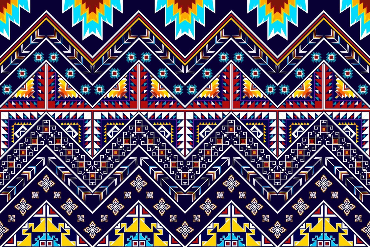 ikat geometrisch abstract etnisch patroonontwerp. Azteekse stof tapijt mandala ornament etnische chevron textiel decoratie behang. tribal boho inheemse etnische traditionele borduurwerk vector achtergrond