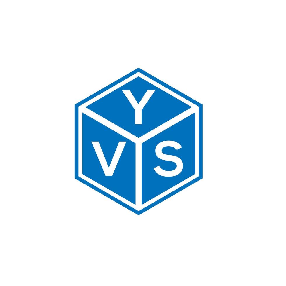 yvs brief logo ontwerp op witte achtergrond. yvs creatieve initialen brief logo concept. yvs-briefontwerp. vector