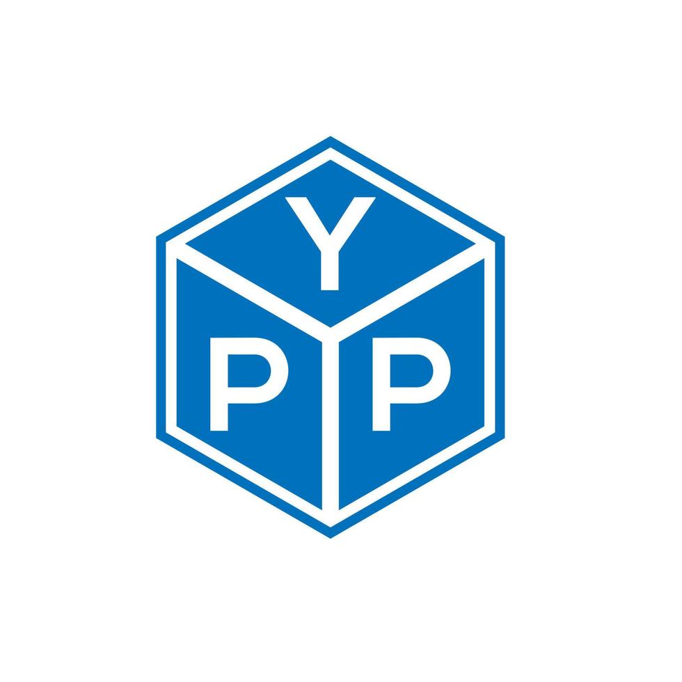ypp brief logo ontwerp op witte achtergrond. ypp creatieve initialen brief logo concept. ypp-briefontwerp. vector