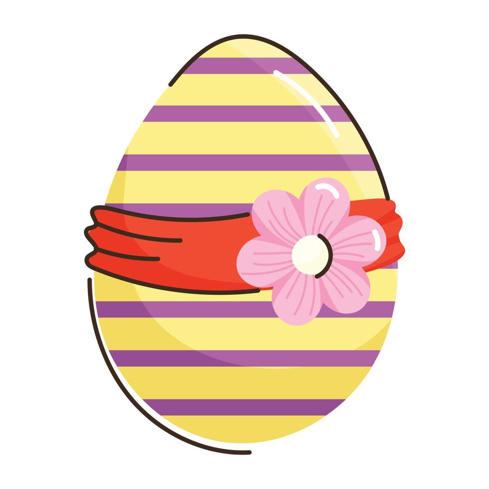 creatief ontworpen plat icoon van easter egg vector