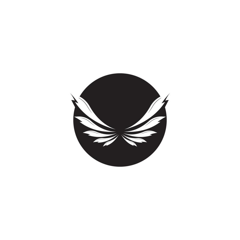 valk vleugel logo sjabloon vector