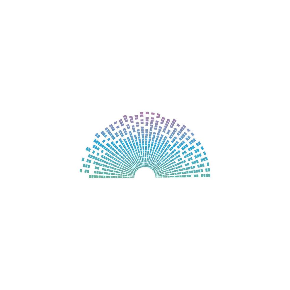 geluidsgolf ilustration logo vector