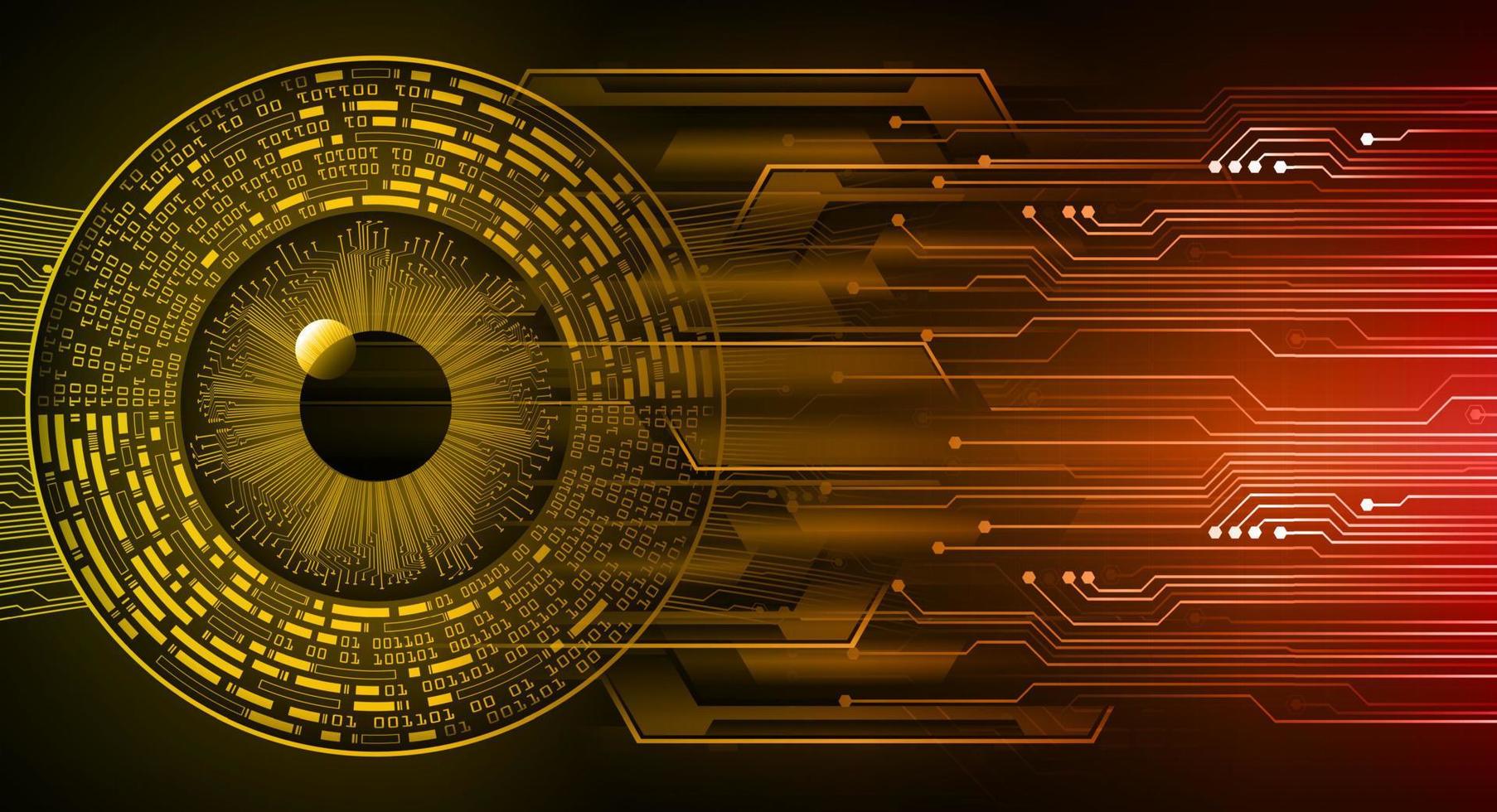 eye cyber circuit toekomstige technologie concept achtergrond vector