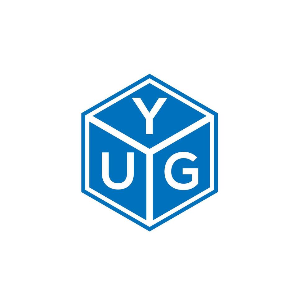 yug brief logo ontwerp op witte achtergrond. yug creatieve initialen brief logo concept. yug brief ontwerp. vector